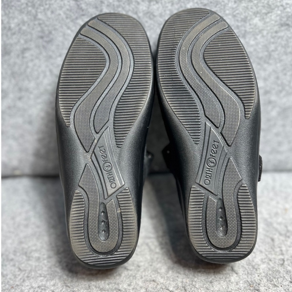 Orthofeet Womens Black Fabric Mary Jane Comfort Orthopedic Shoes Size 8 D Wide - Picture 6 of 6
